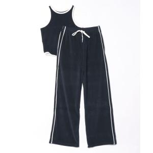 セットアップ CLANE/クラネ/PILE CONTRAST LINE SET UP レディース