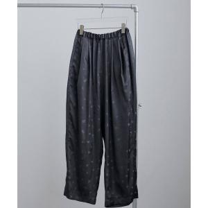パンツ anuke Flower Jacquard Roughpants レディース