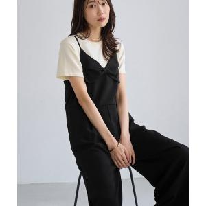 オールインワン シワになりにくいキャミソールオールインワン/防シワ レディース