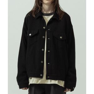 ブルゾン アウター 「SLICK/スリック」Quarter Gauge Rib Knit Trucker Jacket/クォーターゲージリブニット トラッカージャケット メンズ