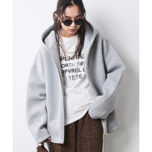 パーカー バルーンジップアップフーディ「大きいサイズ有」シックスタイル レディース