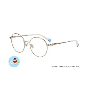 伊達メガネ メガネ 眼鏡 Zoff｜クレヨンしんちゃん「しんちゃん＆シロモデル」ボストン型 メガネ｜軽量 メタル 高級感 眼鏡 検眼調整 伊達メガネ 度付きレ…｜ZOZOTOWN Yahoo!店