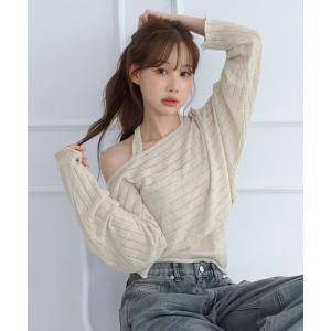 ニット セーター レイヤードシアーニットセット/2026 AW COLLECTION レディース
