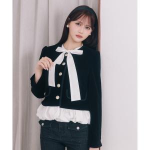 ジャケット ノーカラージャケット アソートペプラムジャケット　1067104 レディース