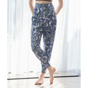 パンツ Julier Dusk Flowerプリントセミバルーンパンツ レディース