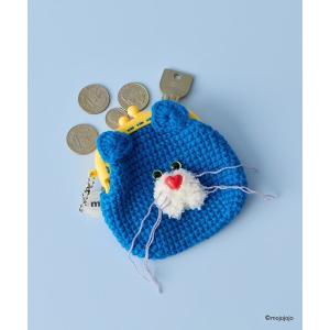 ポーチ 「mojojojo×macaroni edge」毛糸のがま口ポーチ レディース メンズ