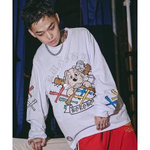 tシャツ 「GALFY/ガルフィー」釘バットHERTS ロンTee メンズ レディース