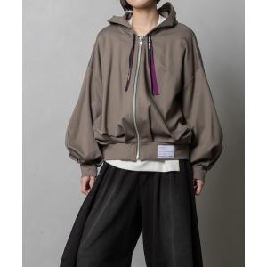 パーカー 「UVカット」タックフーディー レディース