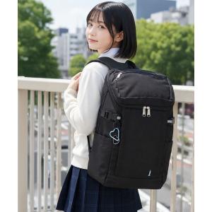デイバック リュック 「EASTBOY」2層式リュック カラビナ付 スクールバッグ 通学 鞄 バックパック レディース