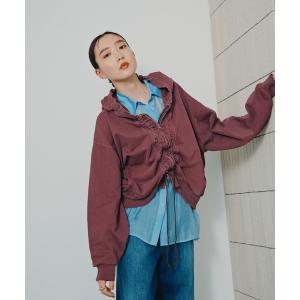 パーカー フリフリ加工フーディー　1051753 レディース