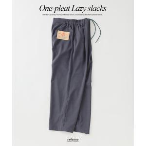 ワイドパンツ スラックス バルジ ツイル ”レイジー” 1タック スラックス メンズ