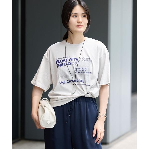 tシャツ 半袖 LOGOプリント PHOTO Tシャツ レディース