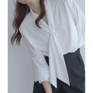 ブラウス シャツ 入学式 卒業式 きちんとしたい日に頼れる。上品 ボウタイ リボン ブラウス レディース