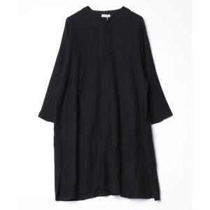 「Plantation」 長袖ワンピース M size ブラック レディース