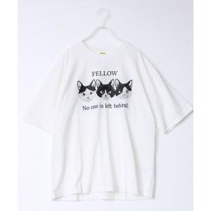 tシャツ 「FREDYMAC/フレディマック」度詰め天竺CAT＆DOG前後TEE メンズ レディース