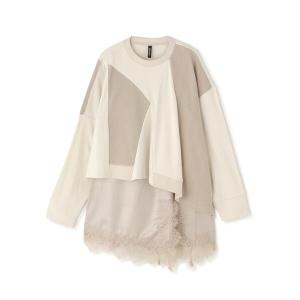 tシャツ AULA AILA/アウラアイラ/LACE CAMISOLE SET PULLOVER レディース