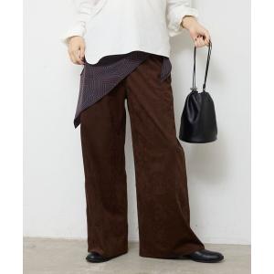 パンツ エコスエードワイドイージーパンツ レディース