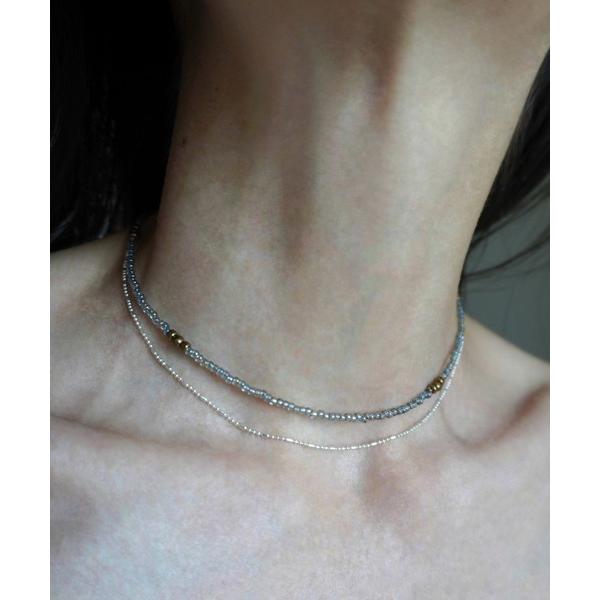 ネックレス tiny beads ＆ chain necklaces レディース