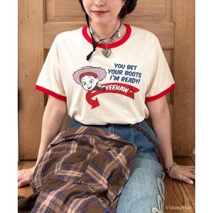 tシャツ 半袖 「TOY STORY」レトロポップリンガーTEE レディース メンズ