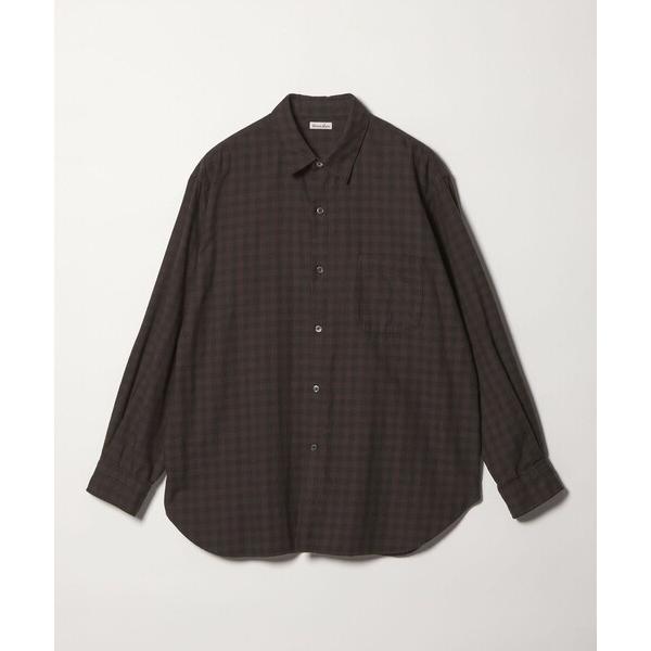 シャツ 「Steven Alan」 ネル ギンガムチェック レギュラーカラー シャツ LOOSE メ...