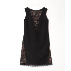 「Tadashi Shoji  」 フリンジノースリーブワンピース 0 ブラック レディース