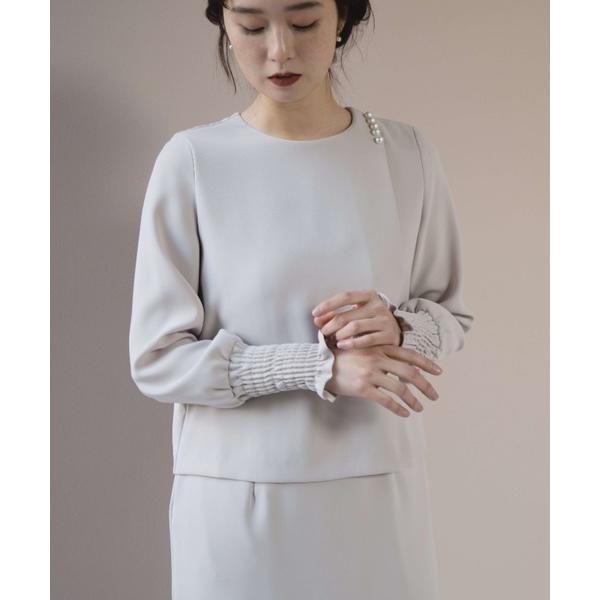 「kaene」 長袖ワンピース 34 ベージュ レディース