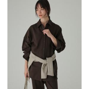 ブラウス シャツ ポンチシャツ「セットアップ対応」 レディース