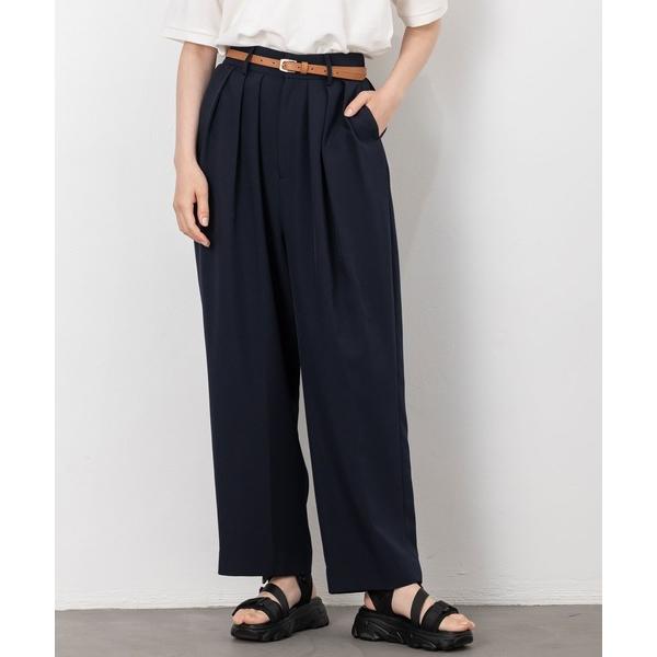 ワイドパンツ スラックス パンツ 「3タックワイドパンツ」一度履いたら、手放せない UVカット/ウエ...