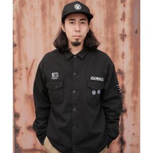 シャツ VOLCOM/ボルコム 長袖 シャツ ロゴ 刺繍 BG052100 メンズ レディース