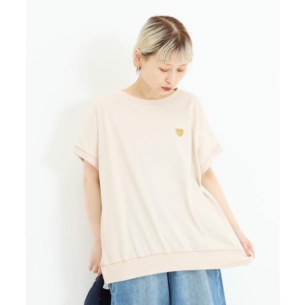 tシャツ 半袖 胸刺繍フレンチT レディース