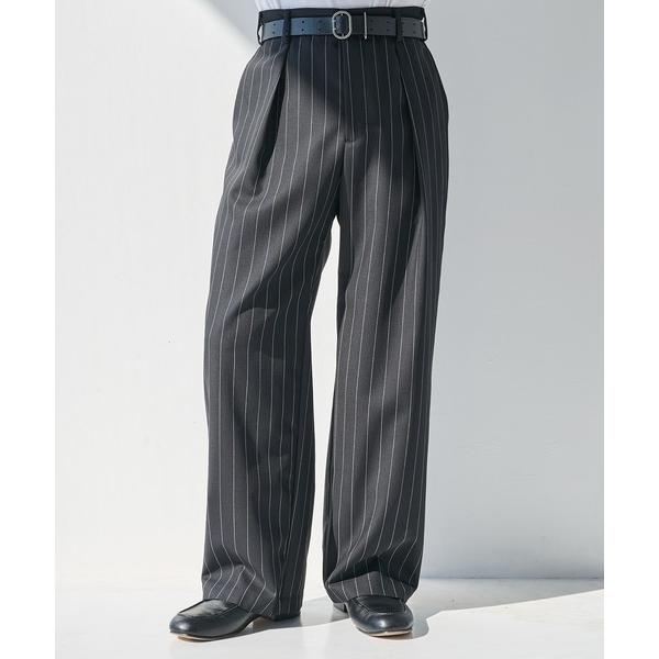ワイドパンツ スラックス 「STUDIOUS」Non-Mulesed SW Slacks メンズ