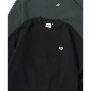 トレーナー スウェット 裏起毛 Dickies/ディッキーズ 別注 オーバーサイズ 裏起毛 ミニロゴワッペン ワンポイント刺繍 スウェット トレーナー/長袖 トップ…