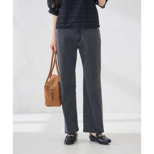 パンツ ストレッチデニムストレートパンツ レディース