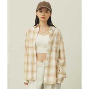ブラウス シャツ アソートチェックBIGシャツ レディース