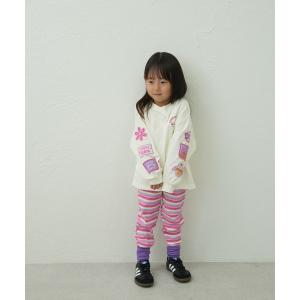 tシャツ 「90-150cm」綿100% 袖ワッペン アソートロンT キッズ 子供服 女の子