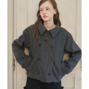 ピーコート pコート ショート丈Pコート/Cropped pea coat レディース