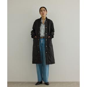 ブルゾン アウター 「LAVENHAM（ラベンハム） for SALON」LONGLINE BOMBER キルティングロングコート / 軽量 レディース