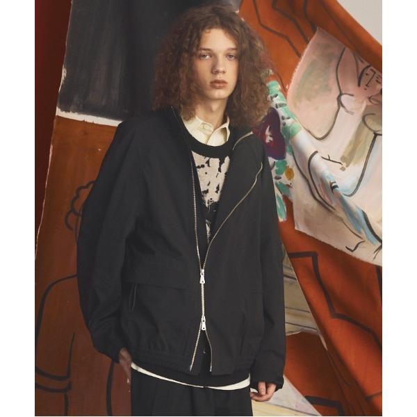 ブルゾン アウター 「UNISEX」Three-Layer Asymmetrical Front Z...