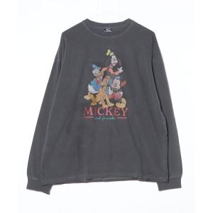 tシャツ DMK-LST21  PIGMENT LONG SLEEVE TEE MICKEY AND FRIENDS メンズ レディース