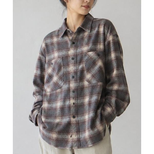 シャツ ネルオンブレシャツ(M1) メンズ レディース