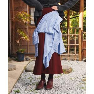 ロング スカート SHIRT DOCKING CUT SK