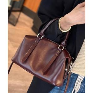 ボストンバッグ 「 NiiNa / ニーナ 」高品質レザー2WAYミニボストンバッグ レディース