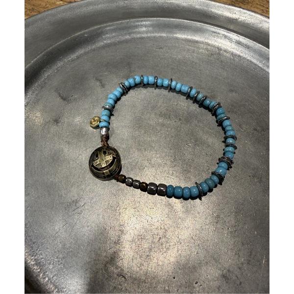 ブレスレット SMILY CONCHO BEADS -BLUE- メンズ レディース