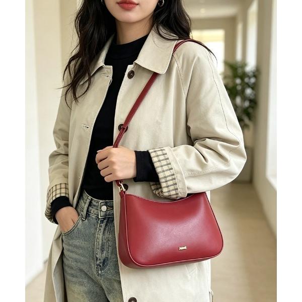 ショルダーバッグ バッグ カーブシルエットショルダーバッグ レディース