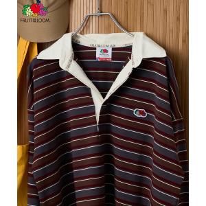 ブラウス シャツ FRUIT OF THE LOOM×FREAK'S STORE/フルーツオブザルーム 別注 ラガーシャツ/ラグビーシャツ レディース