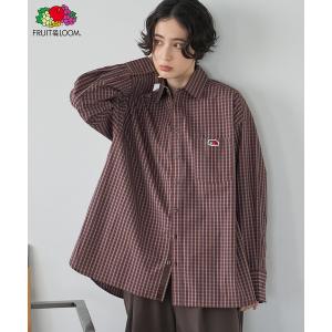 ブラウス シャツ FRUIT OF THE LOOM×FREAK'S STORE/フルーツオブザルーム 別注 チェックシャツ レディース
