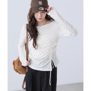 tシャツ アシメドロストチェックカットソー レディース