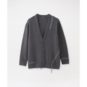 カーディガン 「UNISEX」ポイントスレッドニットカーディガン メンズ レディース