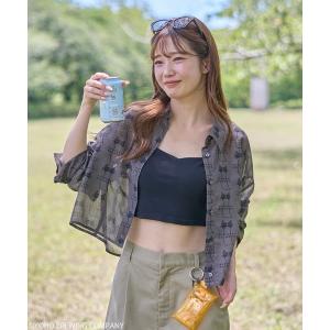 ブラウス シャツ emae×水曜日のネコ　シアーシャツ レディース