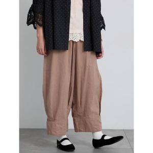 パンツ 綿麻裾切替パンツ レディース｜ZOZOTOWN Yahoo!店